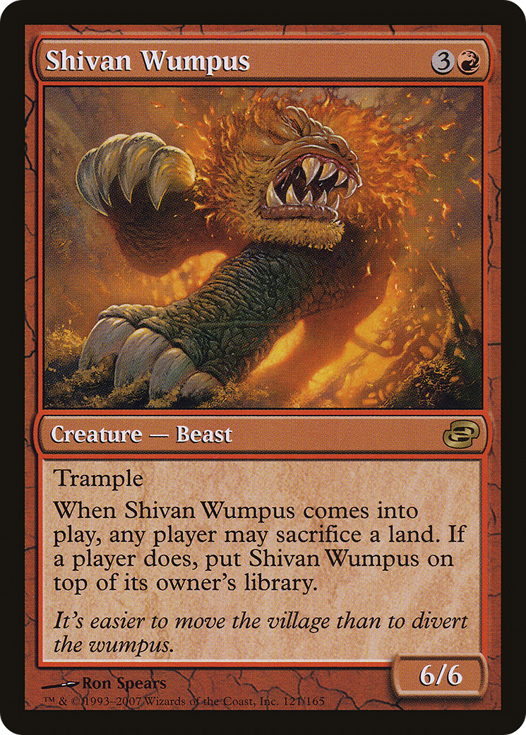 Shivan Wumpus (PLC-121) [Planar Chaos]: (colorshifted) Foil