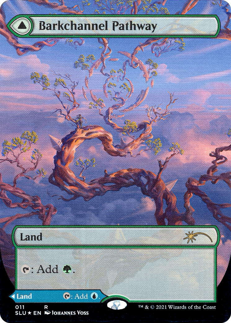 Barkchannel Pathway (Borderless) (SLU-011) (Showcase) (Borderless) [Secret Lair: Ultimate Edition] Foil