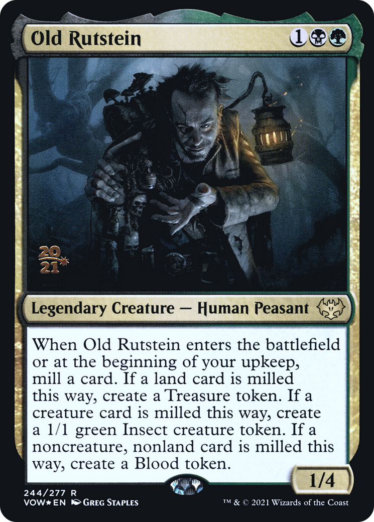 Old Rutstein (PRE-244) [Innistrad: Crimson Vow Promos] Foil