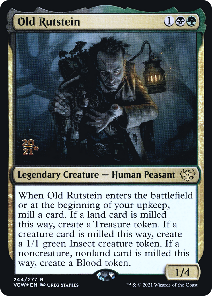 Old Rutstein (PRE-244S) [Innistrad: Crimson Vow Promos] Foil
