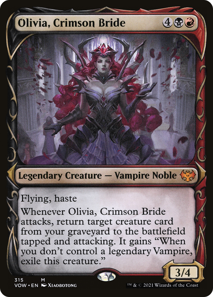 Olivia, Crimson Bride (VOW-315) [Innistrad: Crimson Vow]: (Showcase) Foil