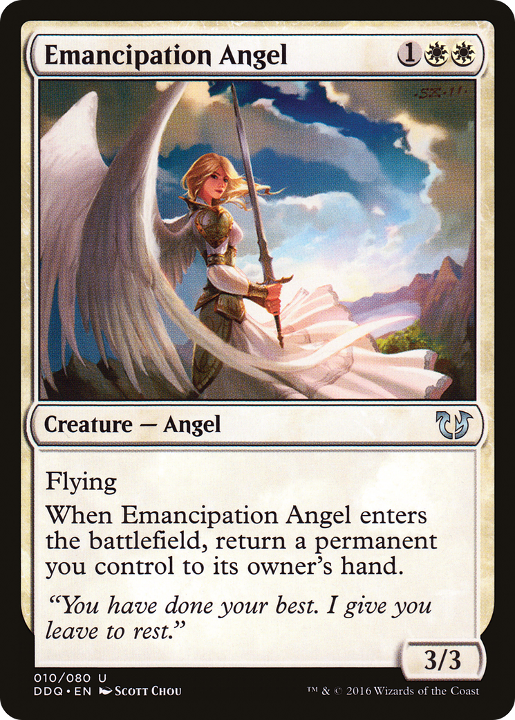 Emancipation Angel (DDQ-010) [Duel Decks: Blessed vs. Cursed]