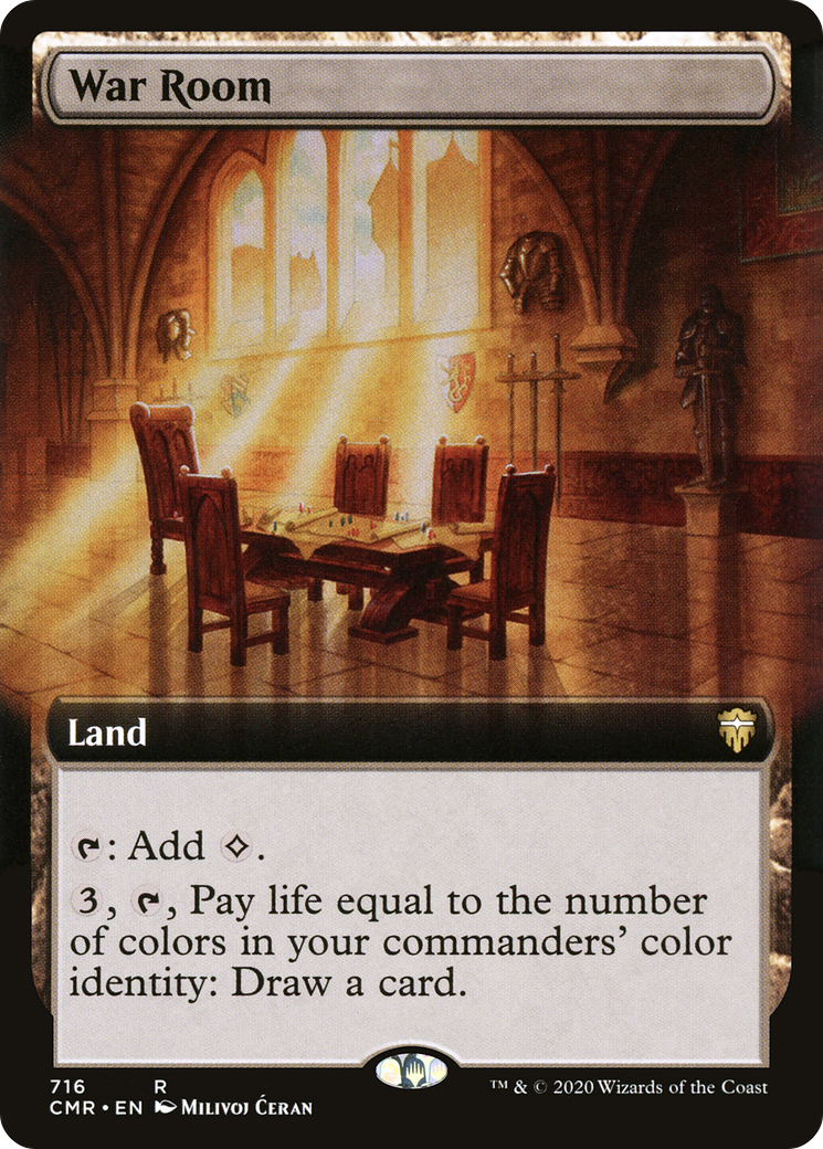 War Room (CMR-716) [Commander Legends]: (Extended Art) Foil