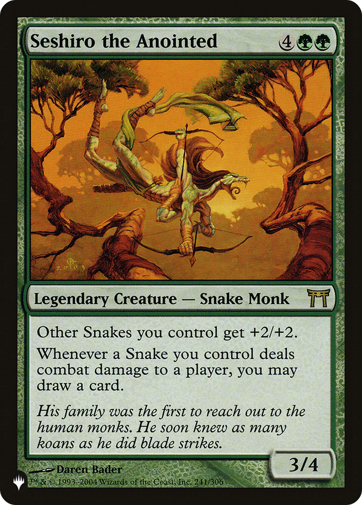 Seshiro the Anointed (LIST-CHK-241) [The List]