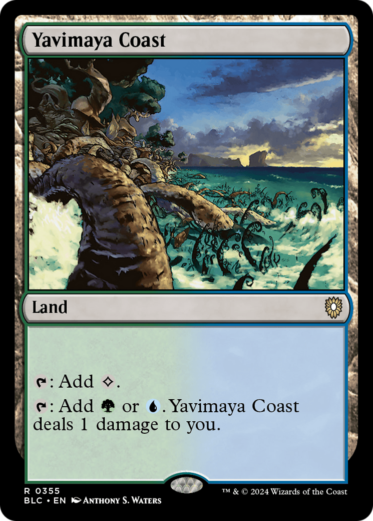 Yavimaya Coast (BLC-355) [Bloomburrow Commander]