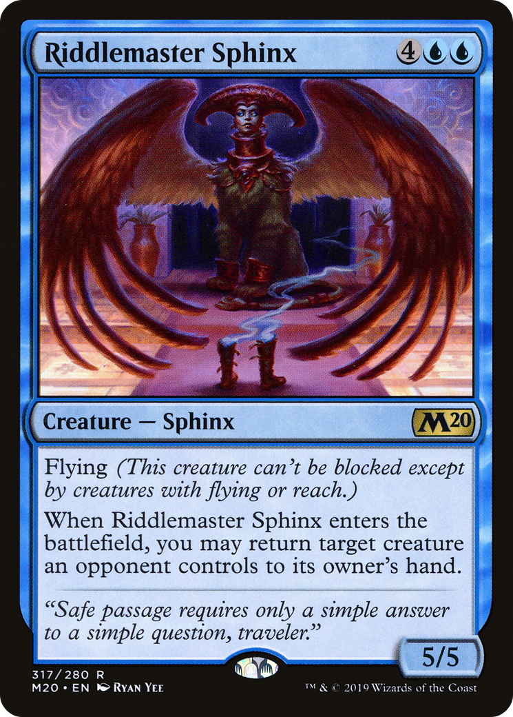 Riddlemaster Sphinx (M20-317) [Core Set 2020]