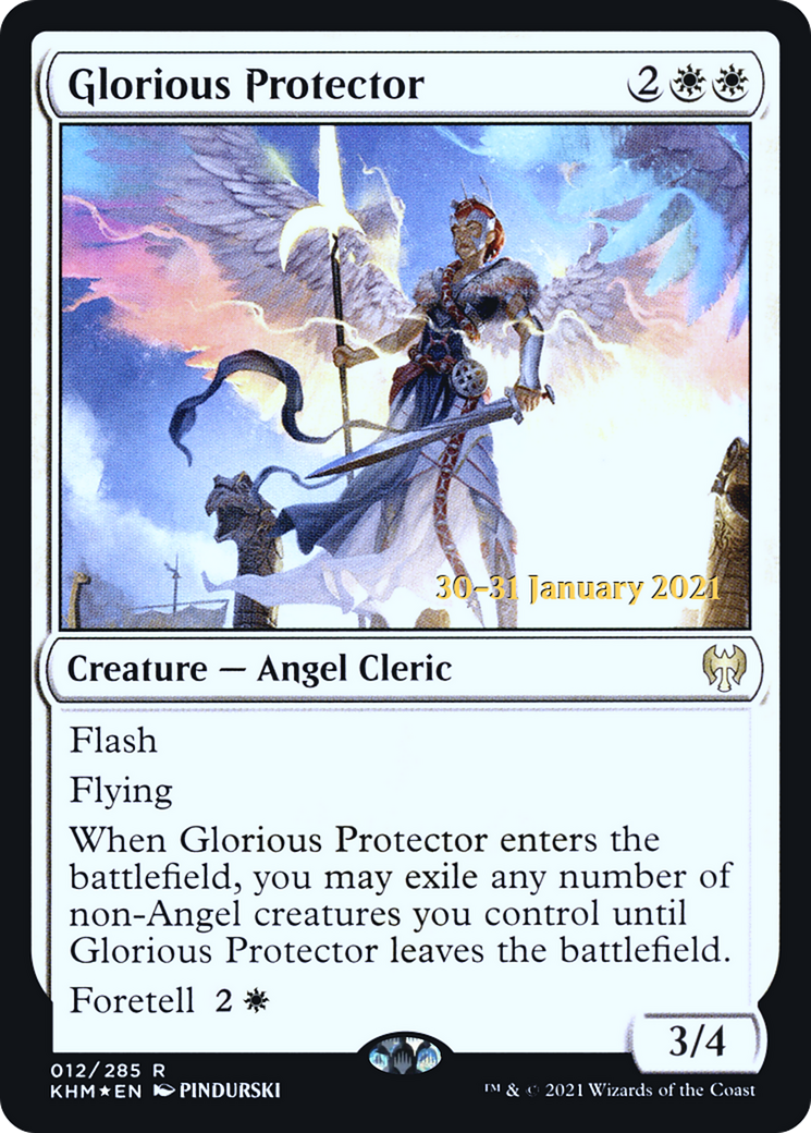 Glorious Protector (PRE-12S) [Kaldheim Promos] Foil