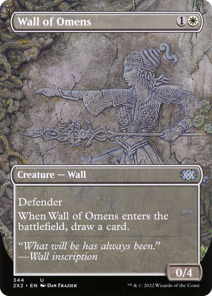 Wall of Omens (Borderless) (2X2-344) [Double Masters 2022]