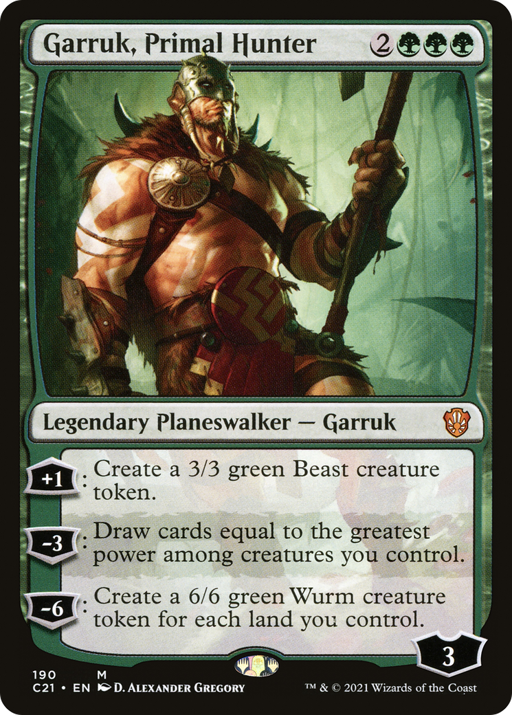 Garruk, Primal Hunter (C21-190) [Commander 2021]