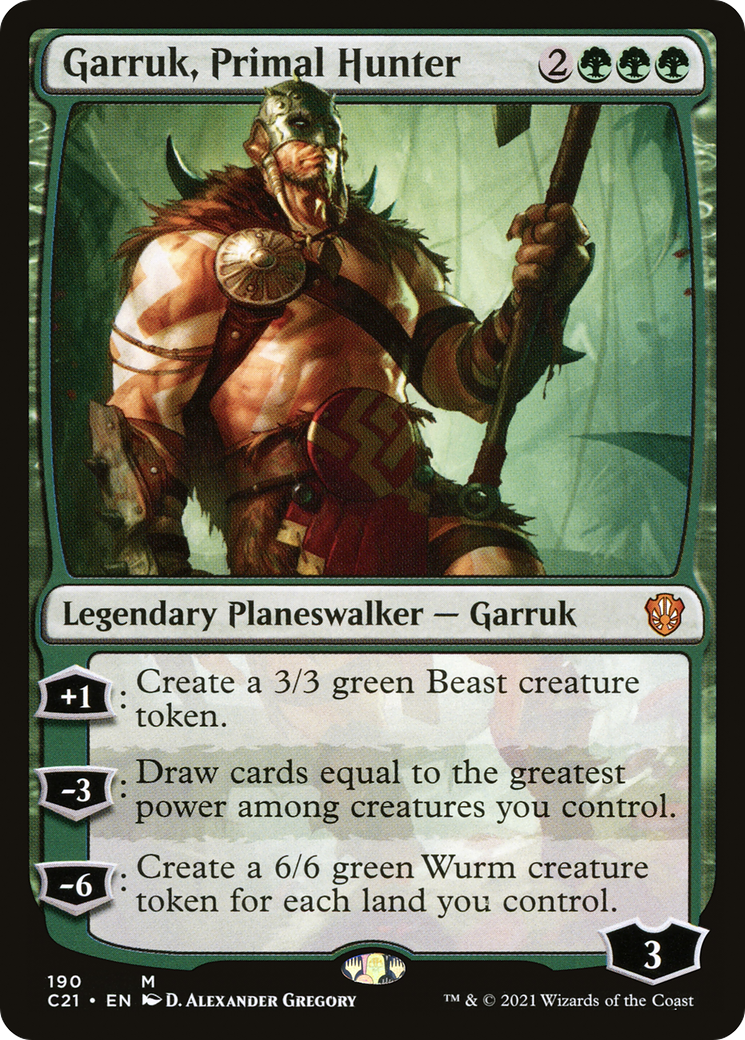 Garruk, Primal Hunter (C21-190) [Commander 2021]