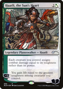 Huatli, the Sun's Heart (Stained Glass) (SLD-530) [Secret Lair Drop] Foil