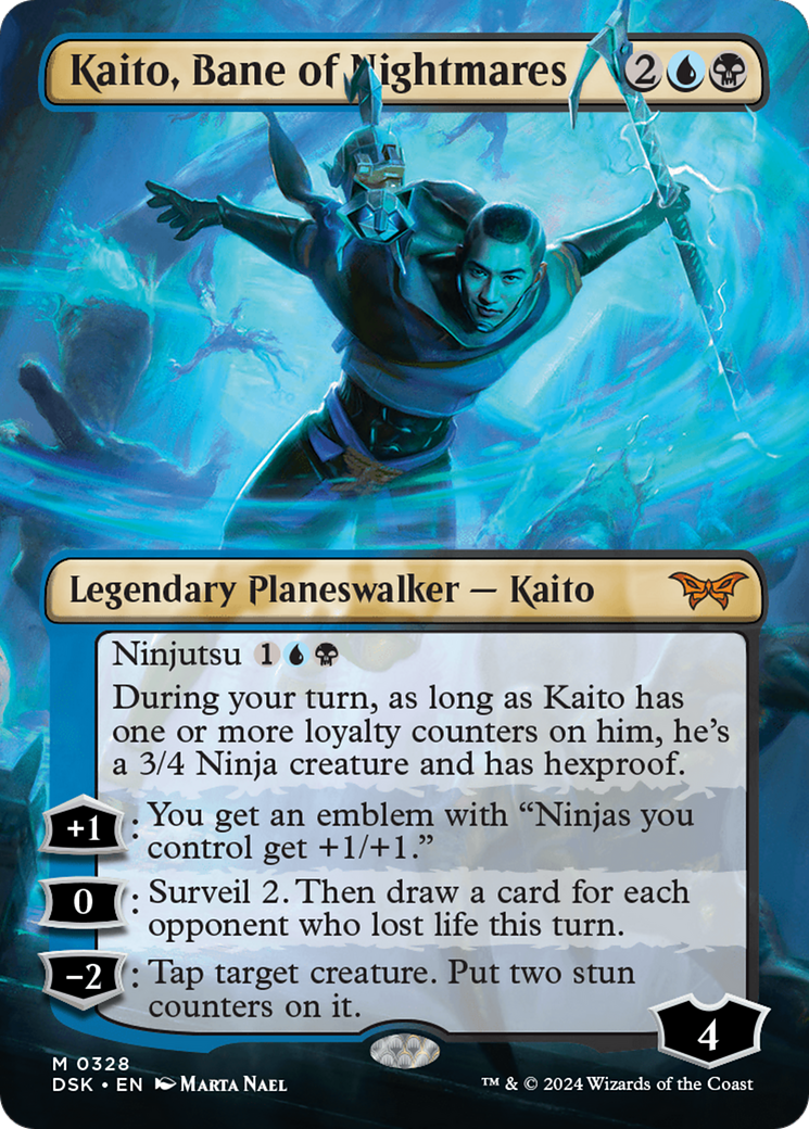 Kaito, Bane of Nightmares (DSK-328) [Duskmourn: House of Horror] (Borderless) Foil