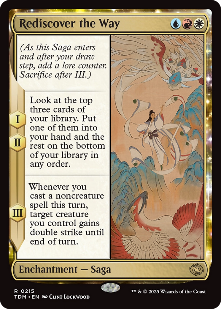 Rediscover the Way (TDM-215) [Tarkir: Dragonstorm]: (enchantment) Foil