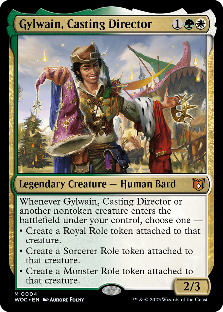 Gylwain, Casting Director (WOC-004) [Wilds of Eldraine Commander]