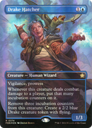 Drake Hatcher (Borderless) (Mana Foil) (FDN-374) [Foundations] Foil
