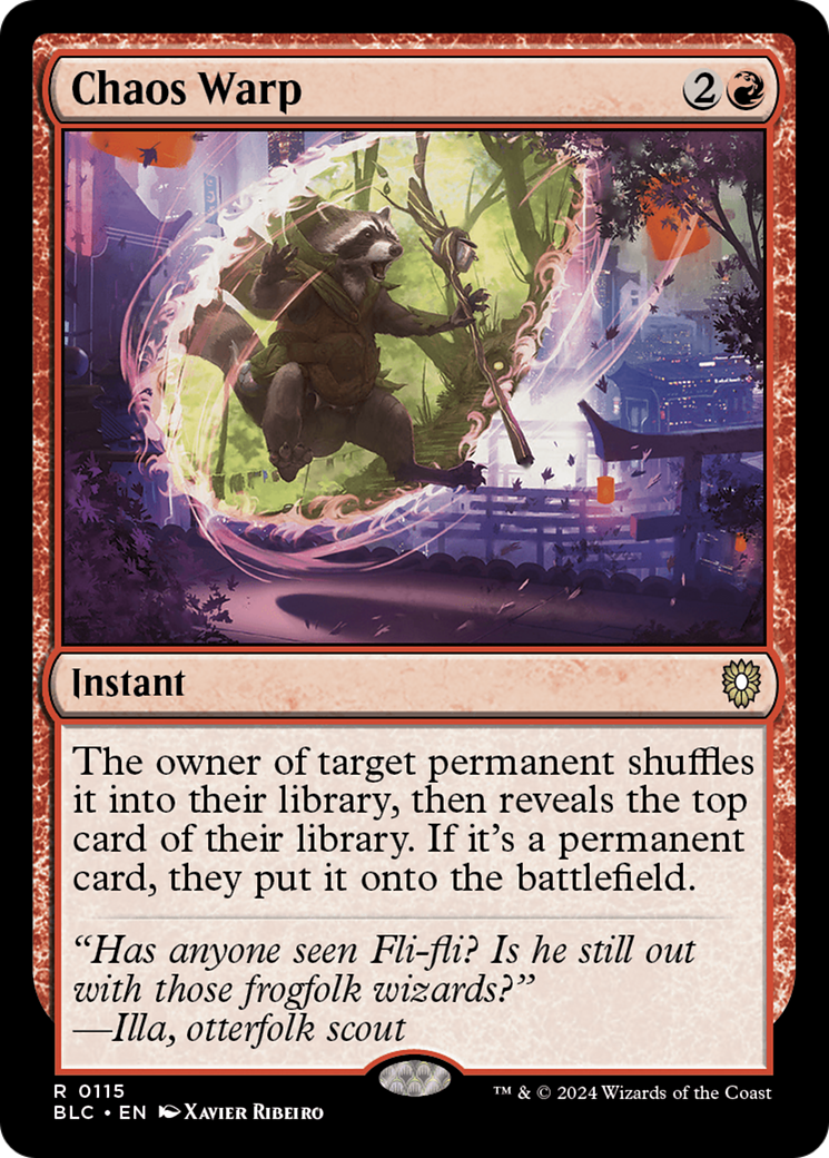 Chaos Warp (BLC-115) [Bloomburrow Commander]