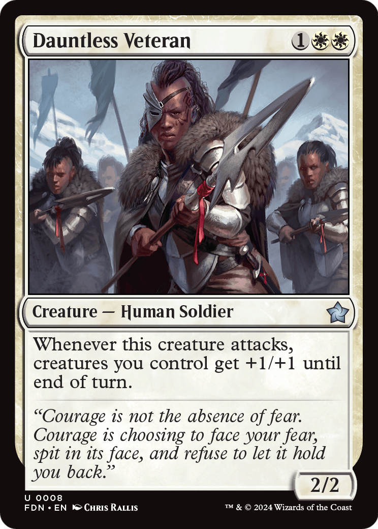 Dauntless Veteran (FDN-008) [Foundations]