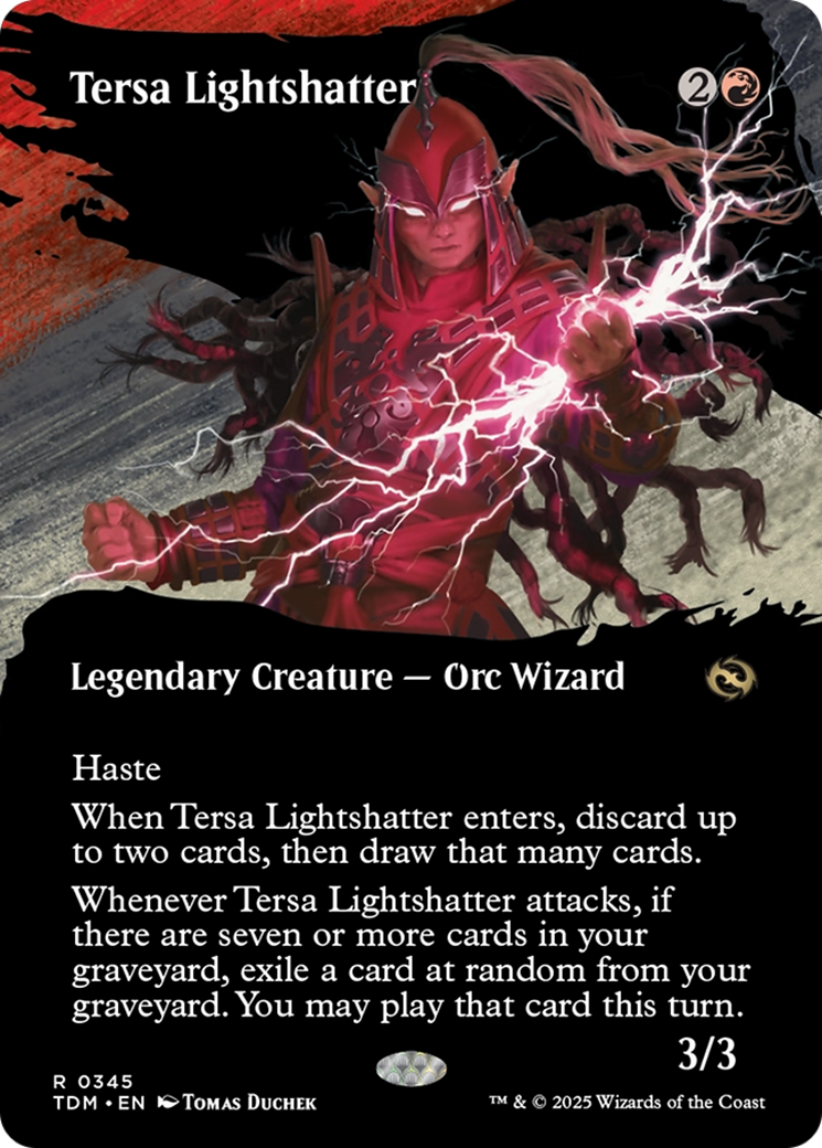 Tersa Lightshatter (TDM-345) [Tarkir: Dragonstorm]: (Showcase) (Borderless) Foil
