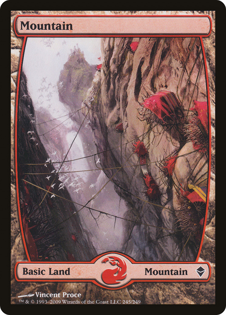 Mountain (ZEN-245) [Zendikar] Foil