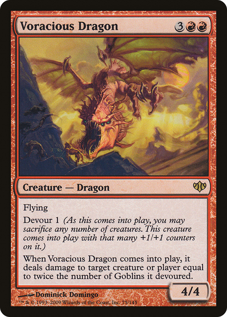 Voracious Dragon (CON-075) [Conflux] Foil