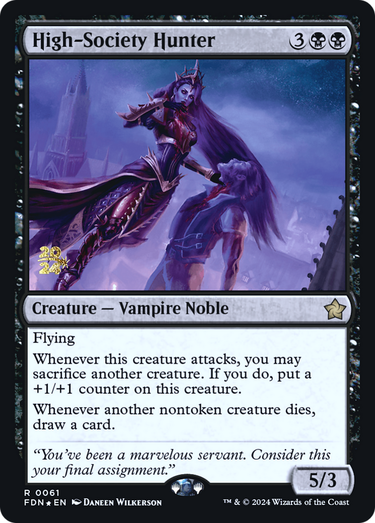 High-Society Hunter (PRE-61S) [Foundations Promos] Foil