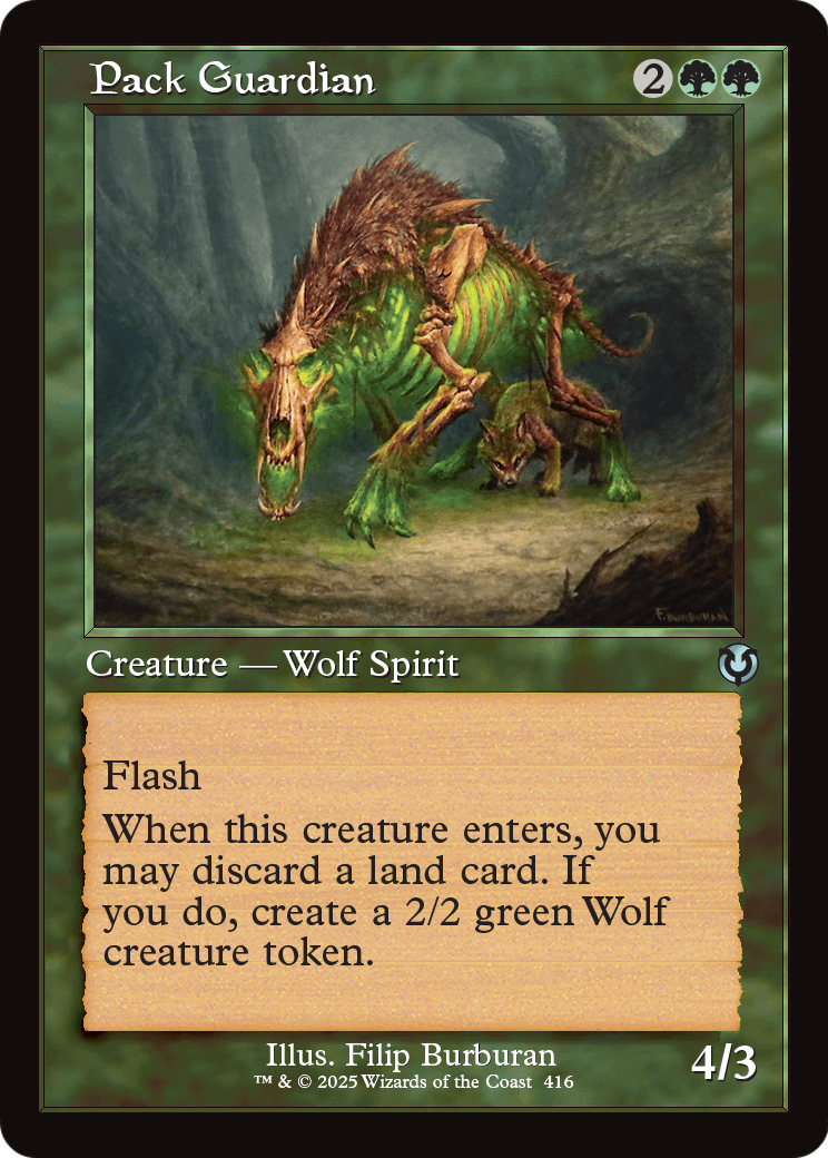 Pack Guardian (Retro Frame) (INR-416) [Innistrad Remastered]