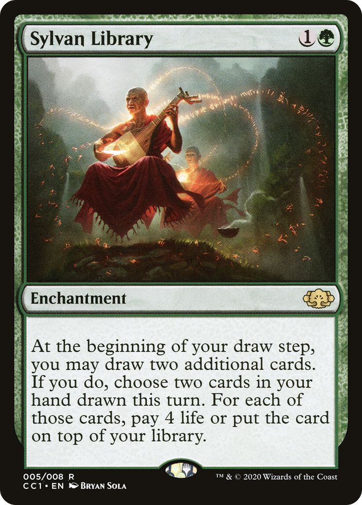 Sylvan Library (CC1-005) [Commander Collection: Green]