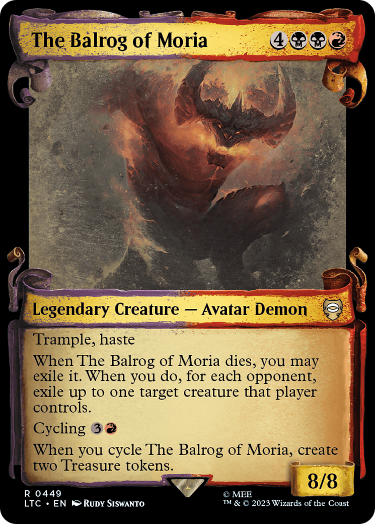 The Balrog of Moria (Showcase Scrolls) (LTC-449) [Tales of Middle-earth Commander]