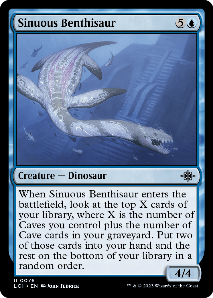 Sinuous Benthisaur (LCI-076) [The Lost Caverns of Ixalan]
