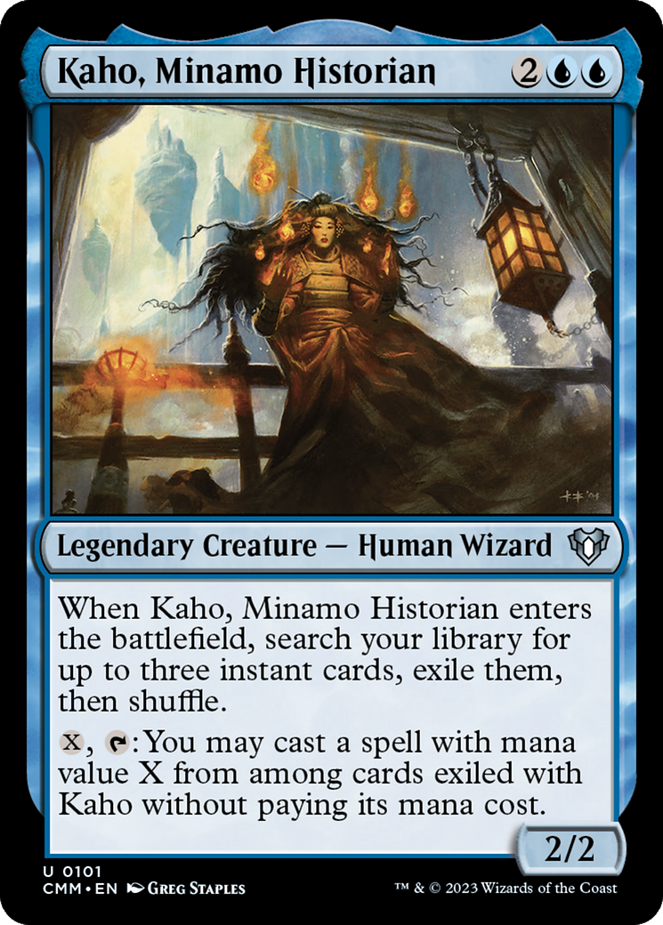 Kaho, Minamo Historian (CMM-101) [Commander Masters] Foil