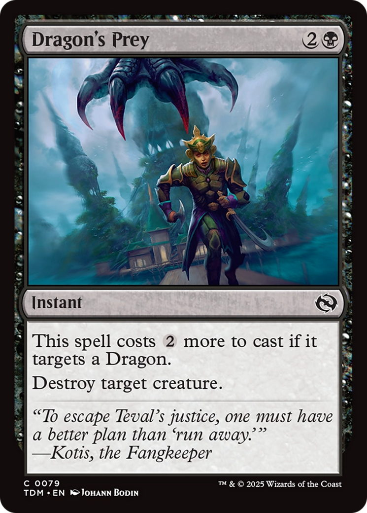 Dragon's Prey (TDM-079) [Tarkir: Dragonstorm] Foil