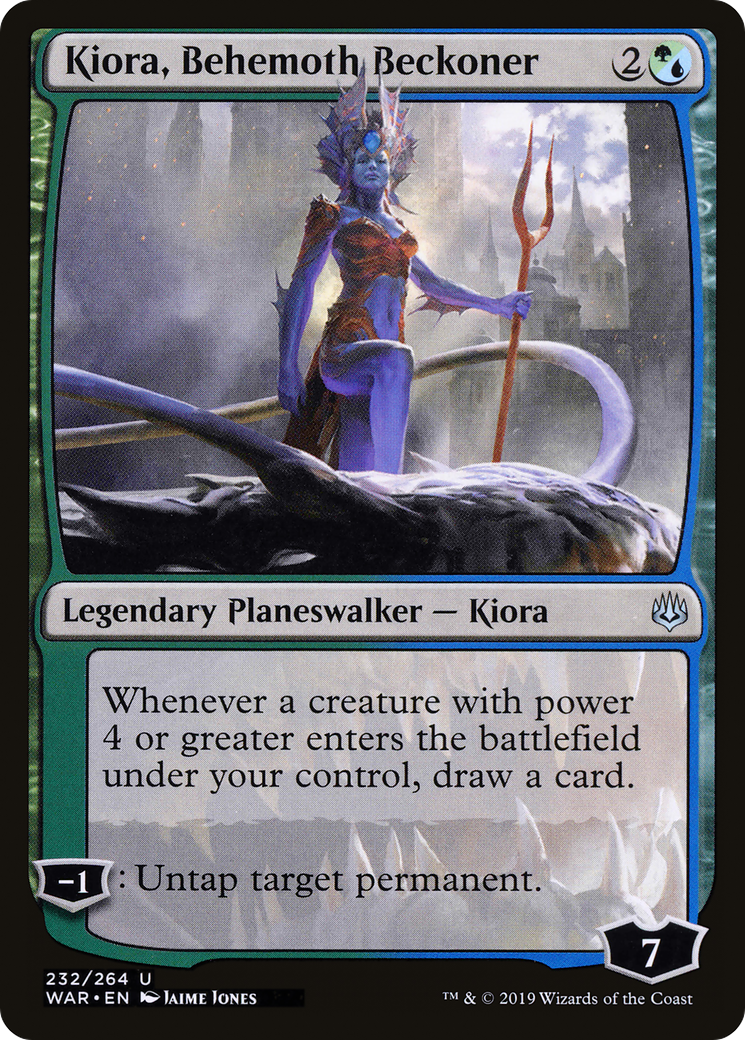 Kiora, Behemoth Beckoner (WAR-232) [War of the Spark]