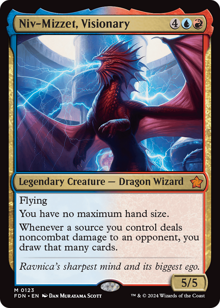 Niv-Mizzet, Visionary (FDN-123) [Foundations] Foil