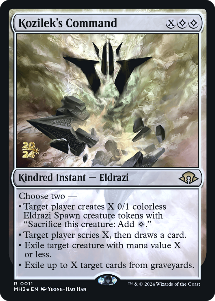 Kozilek's Command (PRE-011) [Modern Horizons 3 Promos] Foil