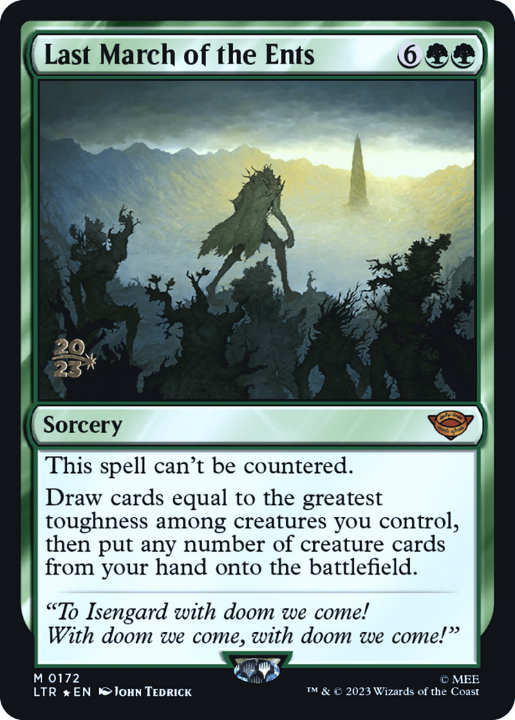 Last March of the Ents (PRE-172S) [Tales of Middle-earth Promos] Foil