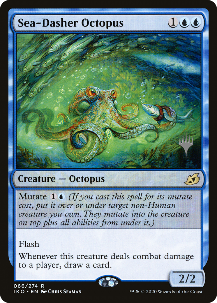 Sea-Dasher Octopus (PPIKO-66P) [Ikoria: Lair of Behemoths Promos] Foil