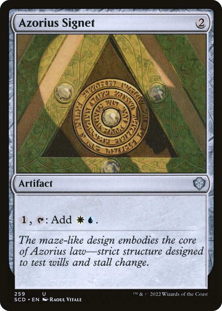 Azorius Signet (SCD-259) [Starter Commander Decks]