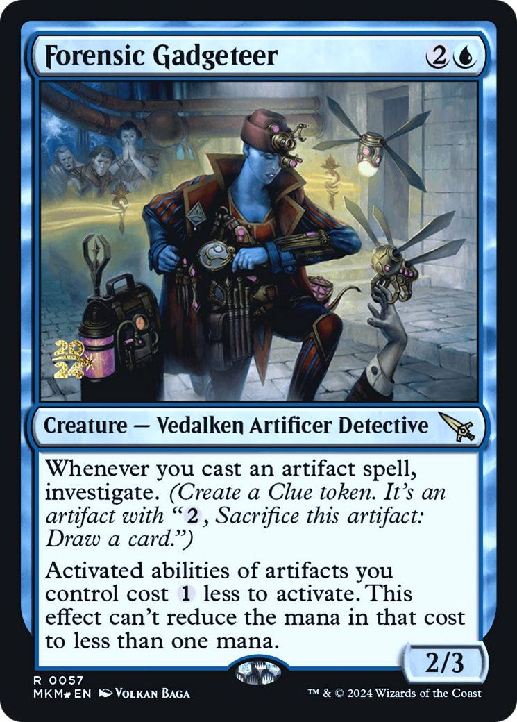 Forensic Gadgeteer (PRE-57S) [Murders at Karlov Manor Promos] Foil