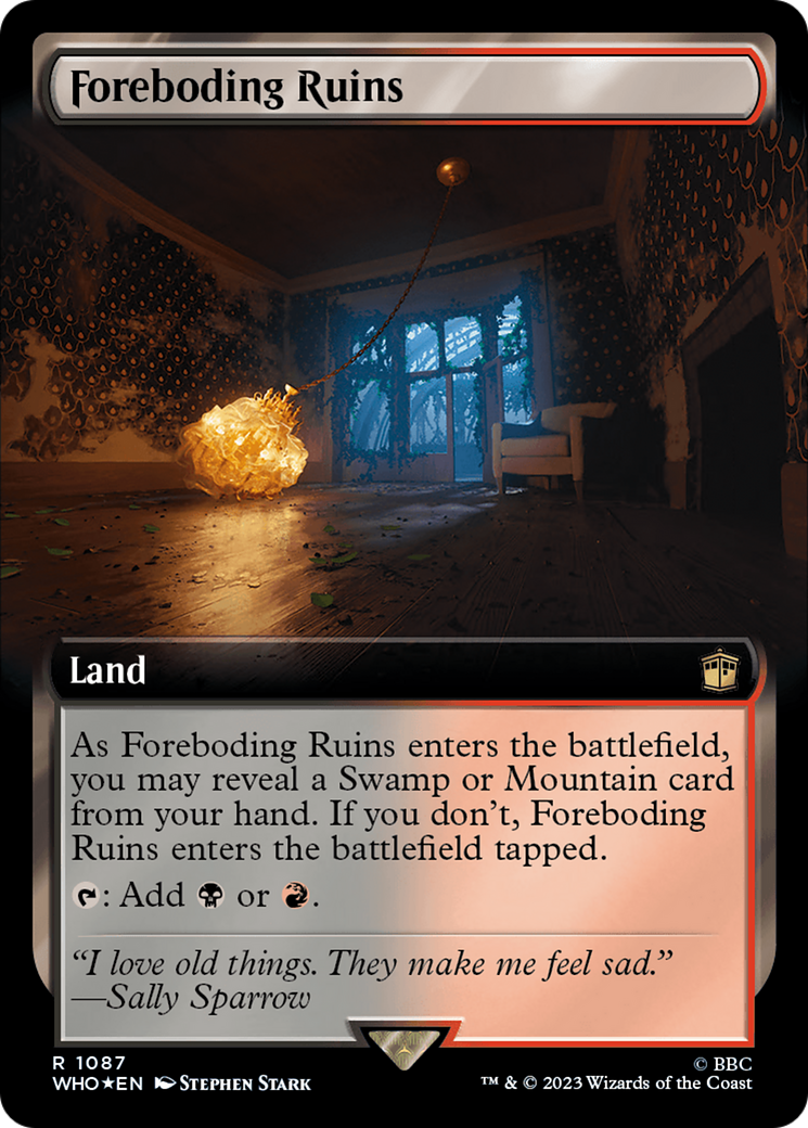 Foreboding Ruins (WHO-1087) [Doctor Who]: (Extended Art) Foil