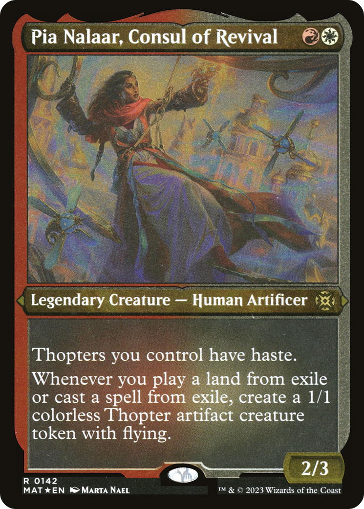 Pia Nalaar, Consul of Revival (MAT-142) [March of the Machine: The Aftermath] Etched Foil