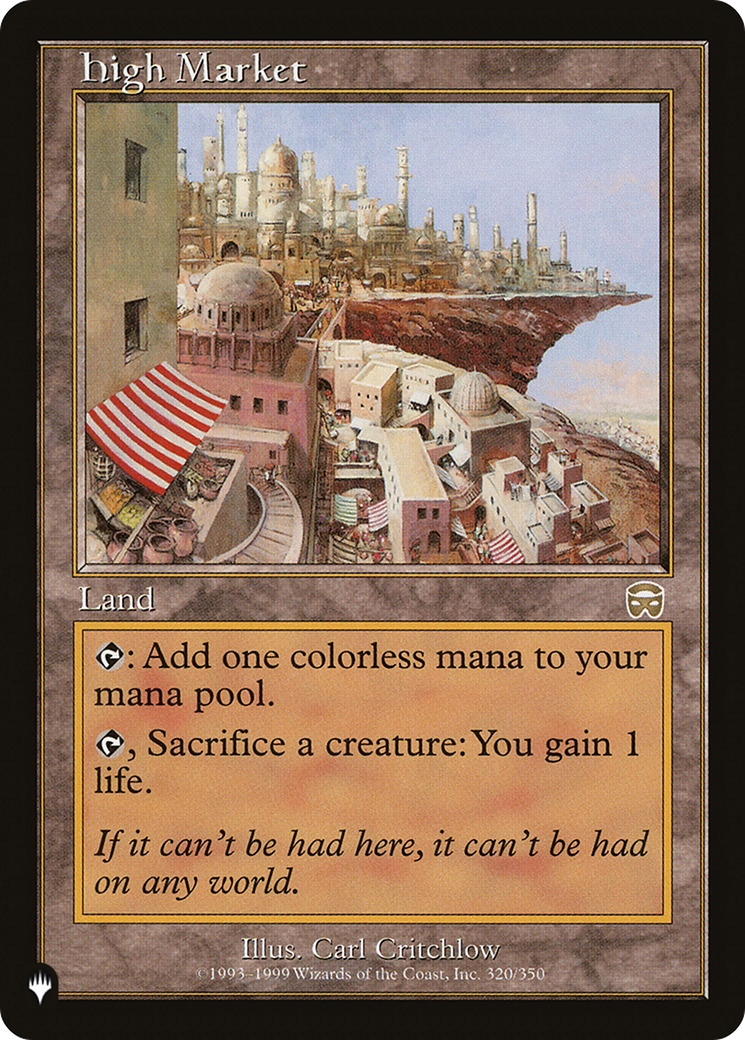 High Market (LIST-MMQ-320) [The List]