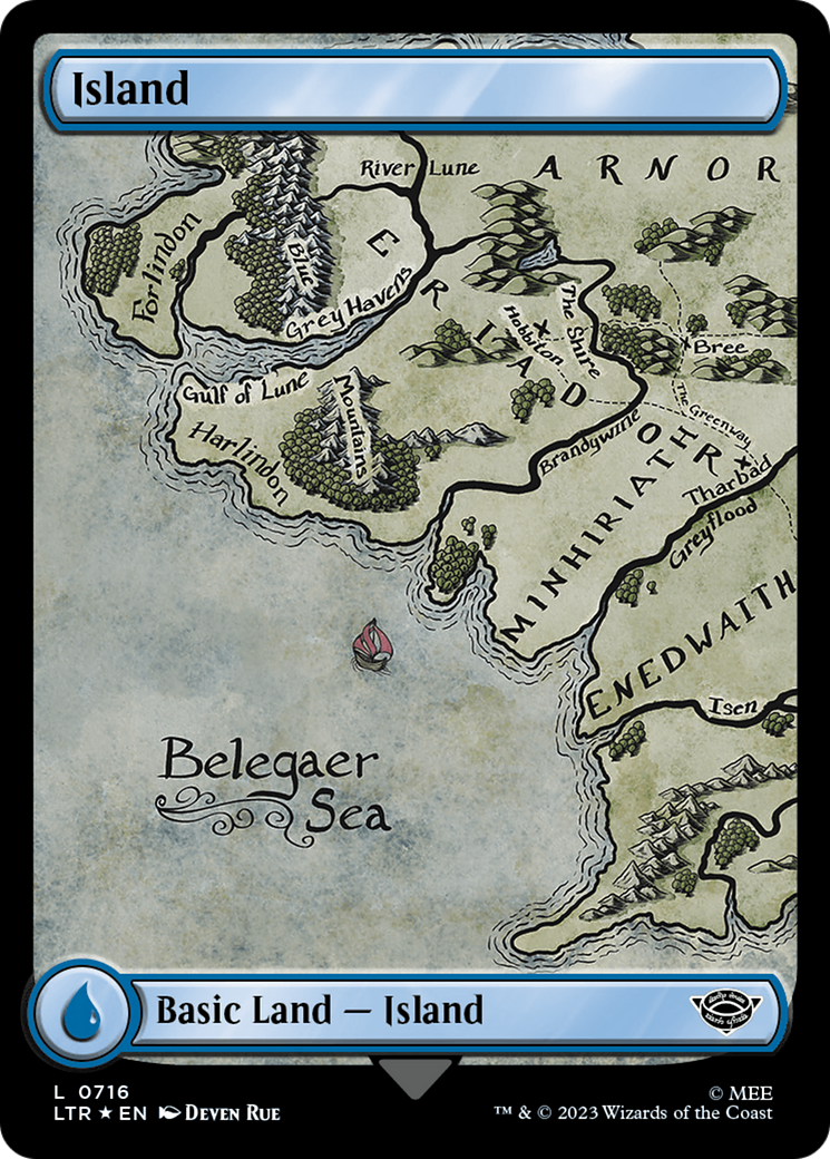 Island (LTR-716) [The Lord of the Rings: Tales of Middle-earth] Foil