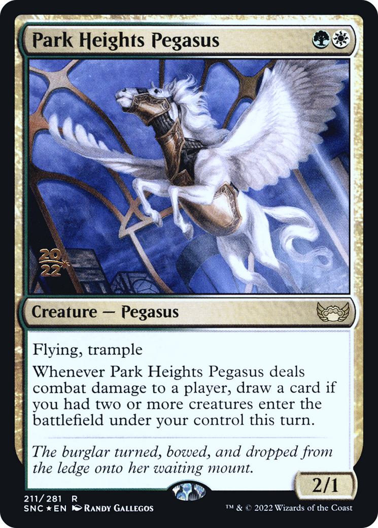 Park Heights Pegasus (PRE-211) [Streets of New Capenna Promos] Foil