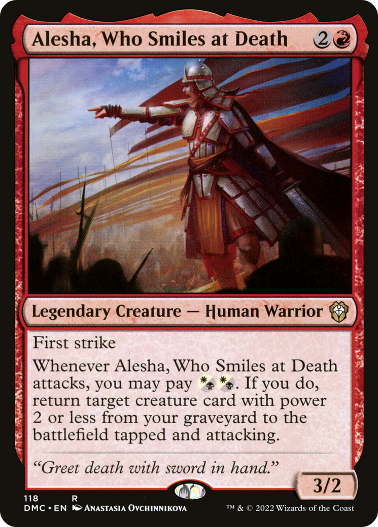 Alesha, Who Smiles at Death (DMC-118) [Dominaria United Commander]