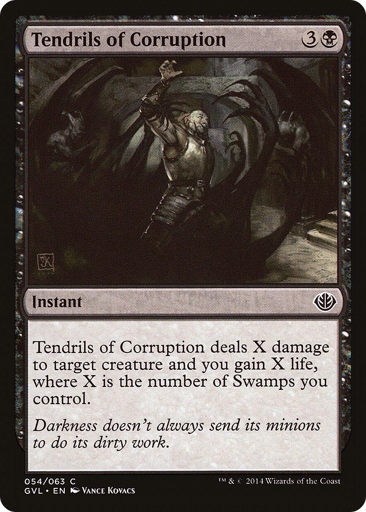 Tendrils of Corruption (DD3-054) [Duel Decks Anthology: Garruk vs. Liliana]
