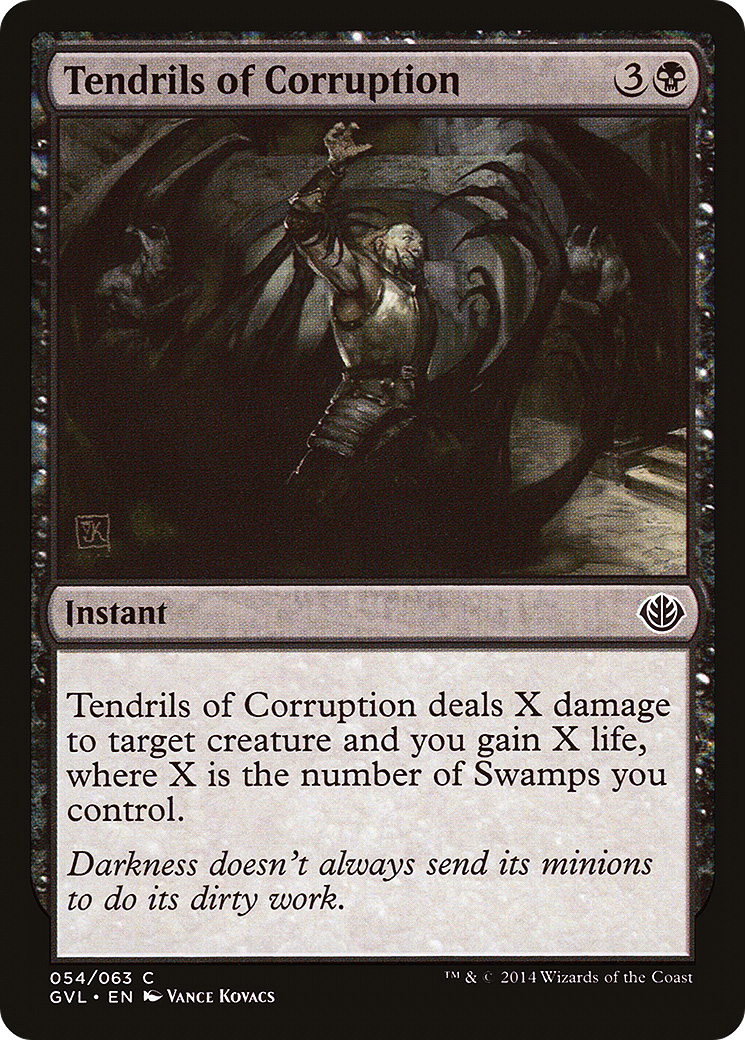 Tendrils of Corruption (DD3-054) [Duel Decks Anthology: Garruk vs. Liliana]