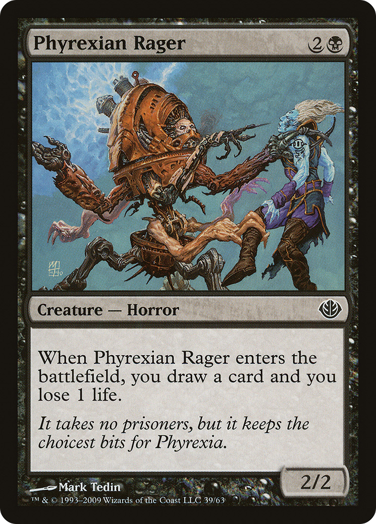 Phyrexian Rager (DDD-039) [Duel Decks: Garruk vs. Liliana]