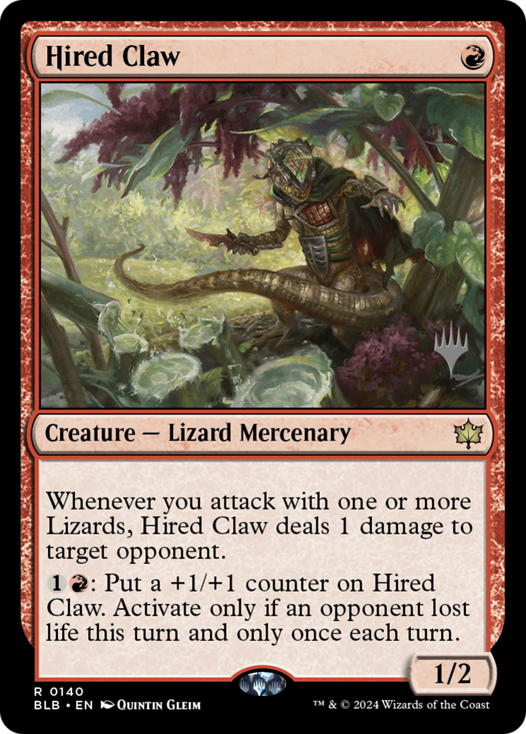 Hired Claw (PPBLB-140P) [Bloomburrow Promos]