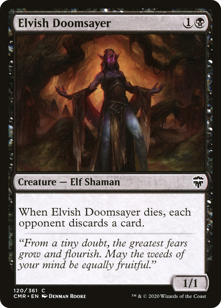 Elvish Doomsayer (CMR-120) [Commander Legends]