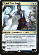 Teferi, Time Raveler (PRE-221S) [War of the Spark Promos] Foil